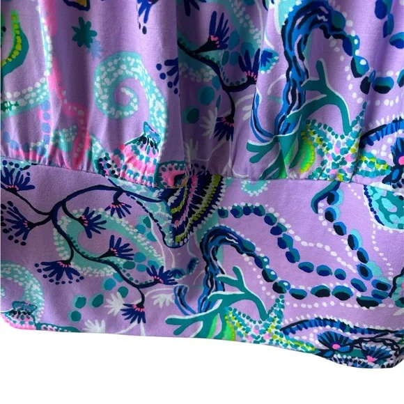 Lilly Pulitzer Purple Blue Halter Tank Top - Picture 5 of 12